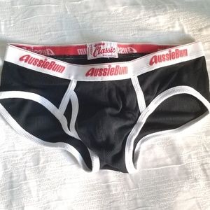 Aussiebum ribbed black medium
